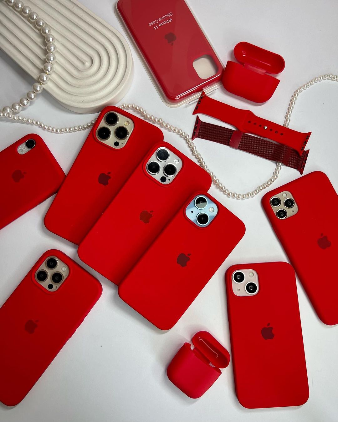 Red iPhone Silicone Case – Premium Soft Touch Cover | Criminally Good™