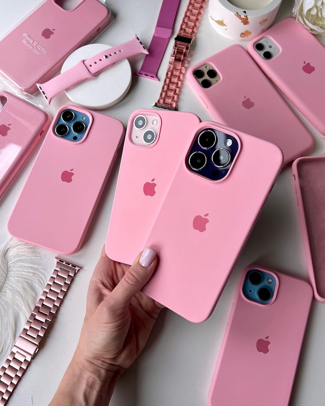 Pink iPhone Silicone Case – Slim Soft Touch Cover | Criminally Good™