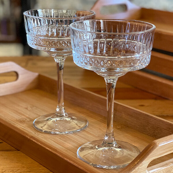 Cocktail Glass set of 2 - 280ml – Elegant Crystal Drinkware image 2