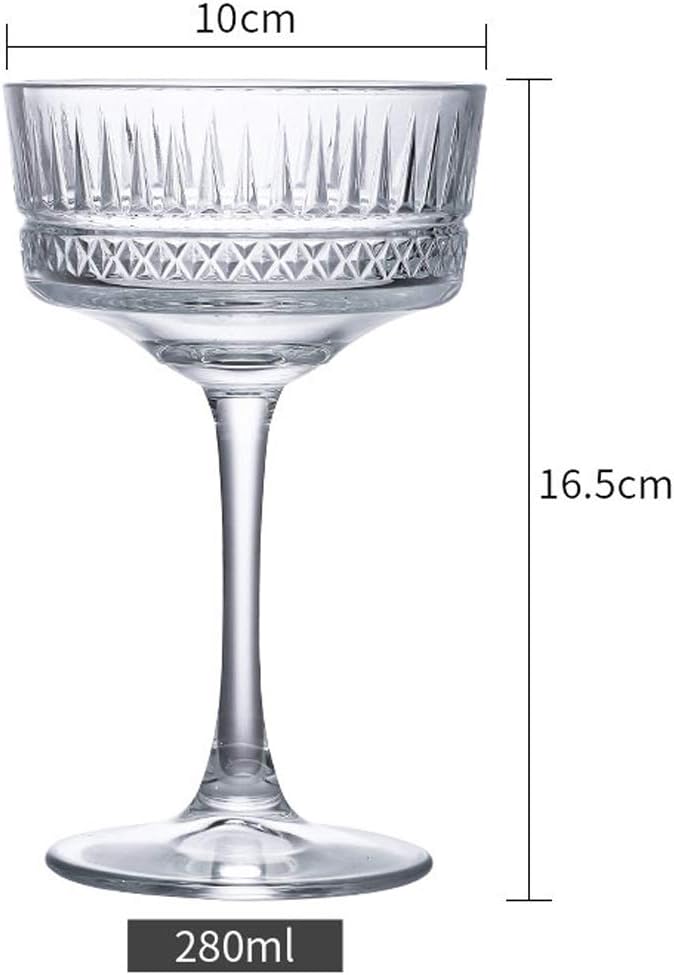 Cocktail Glass set of 2 - 280ml – Elegant Crystal Drinkware image 3