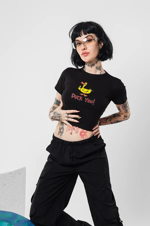 Duck You Graphic Baby Tee