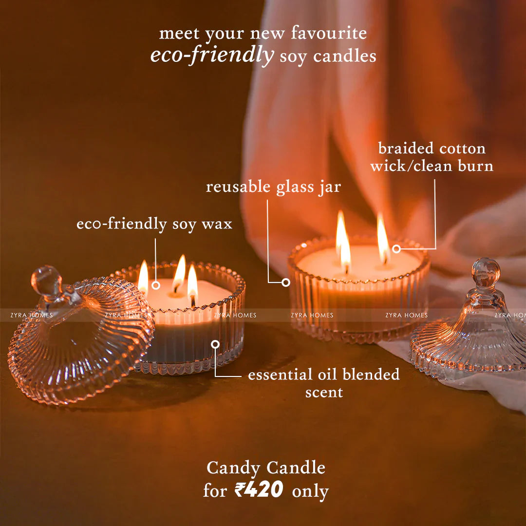 Candy Candle | Luxe Jar with Sweet Aromas image 2