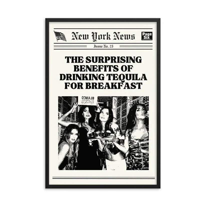 Tequila for Breakfast Poster | Wall Art