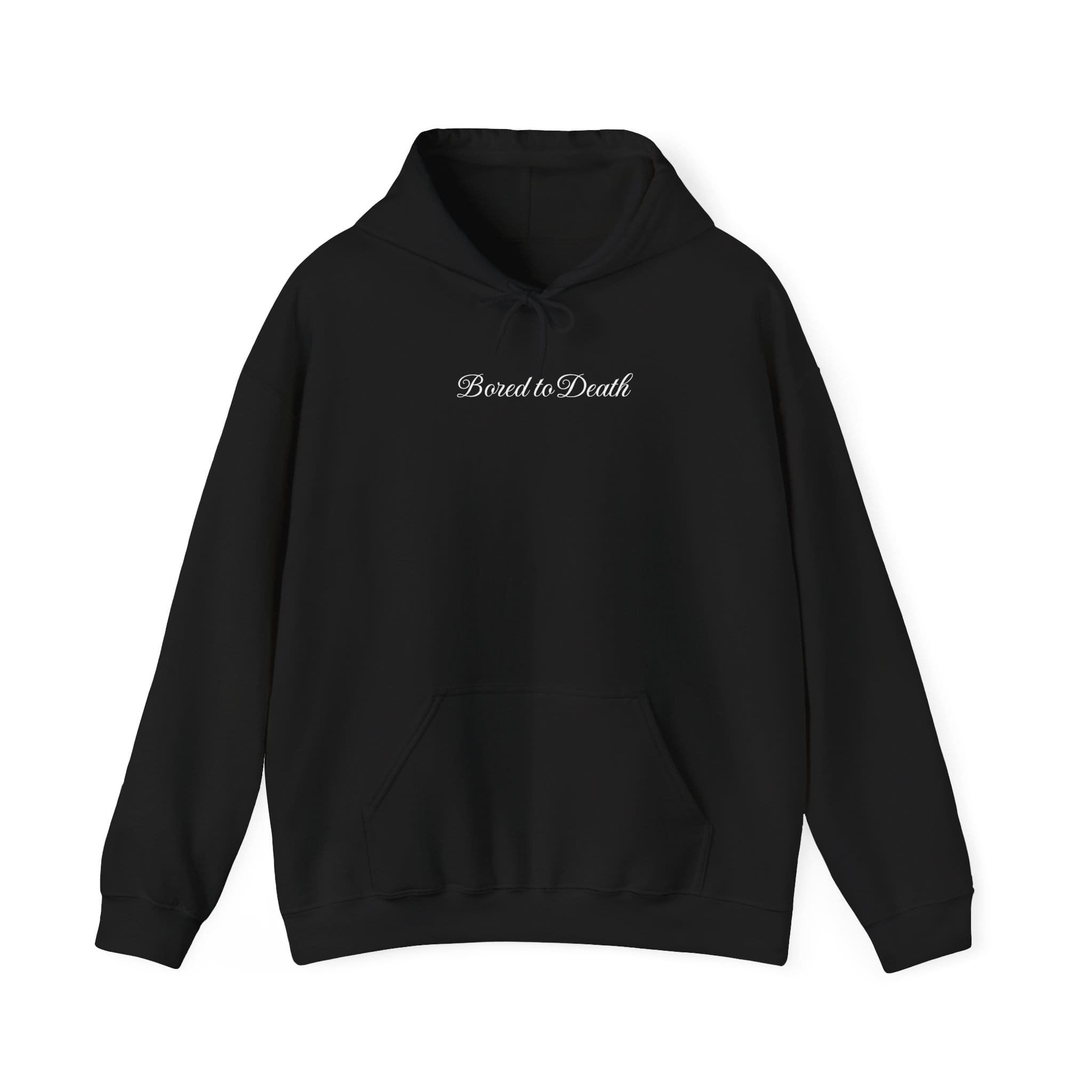 Bored to Death Oversized Hoodie – Black Grunge Streetwear