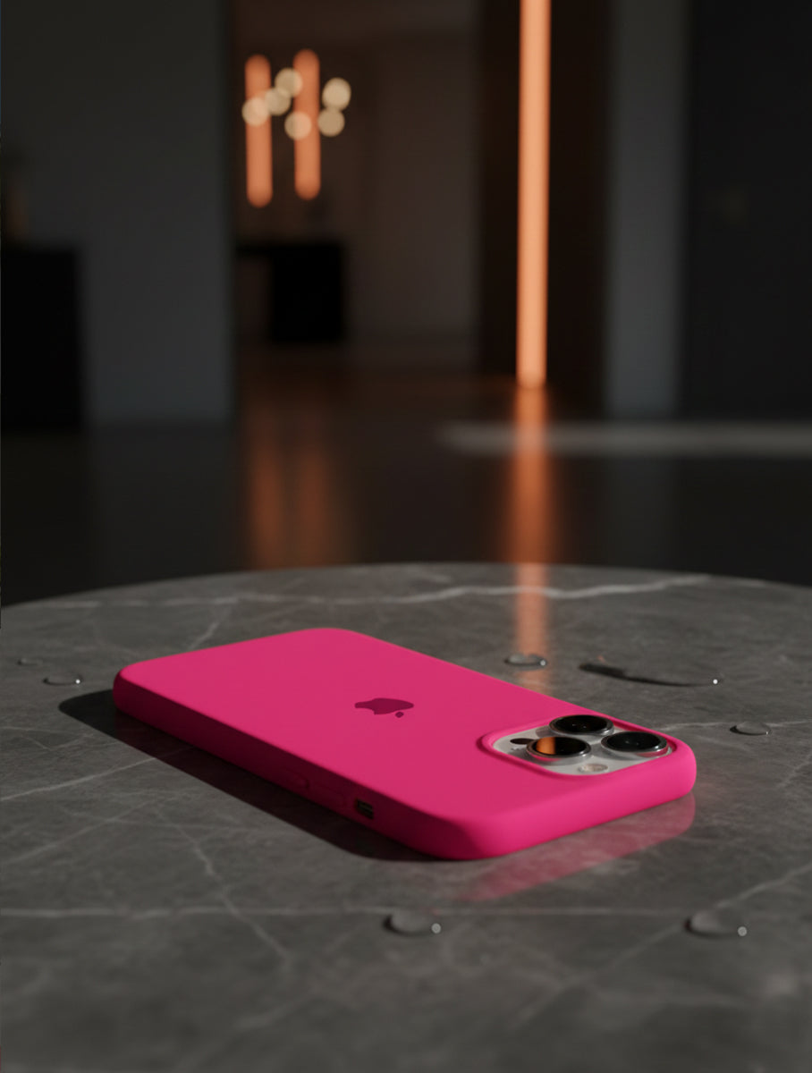 Hot Pink iPhone Silicone Case – Premium Soft Touch Cover | Criminally Good™