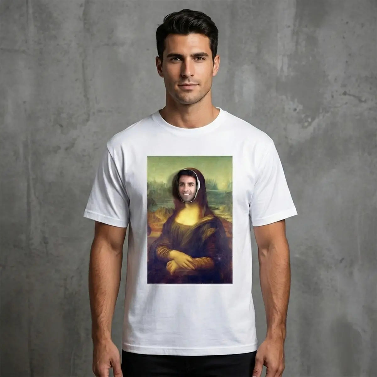 Mona Lisa ft Raju Oversized T-Shirt | Art Graphic Streetwear Tee