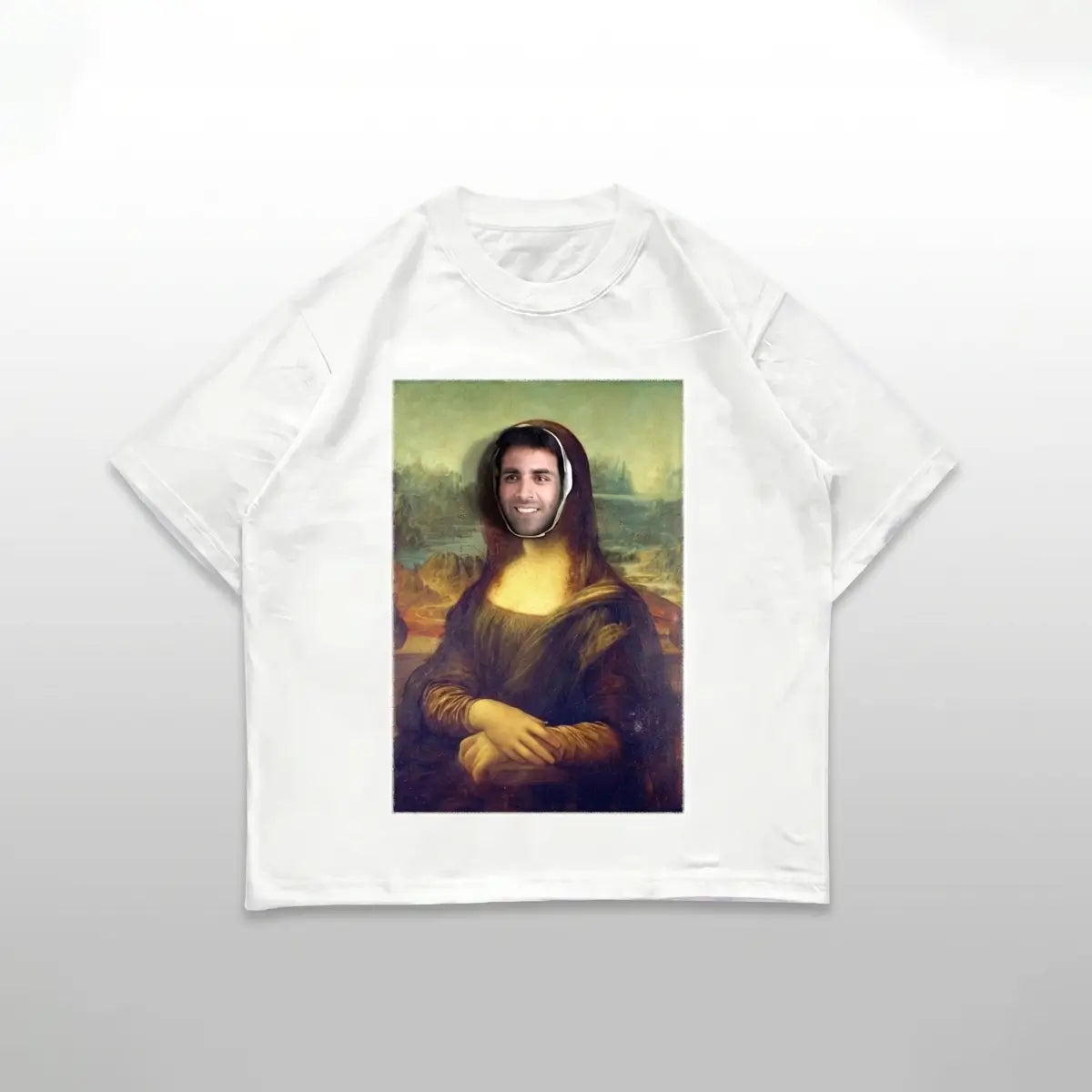 Mona Lisa ft Raju Oversized T-Shirt | Art Graphic Streetwear Tee