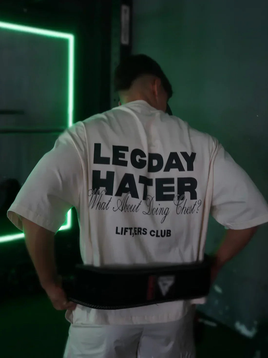 Oversized “Leg Day Hater” Gym T-Shirt for Men & Women