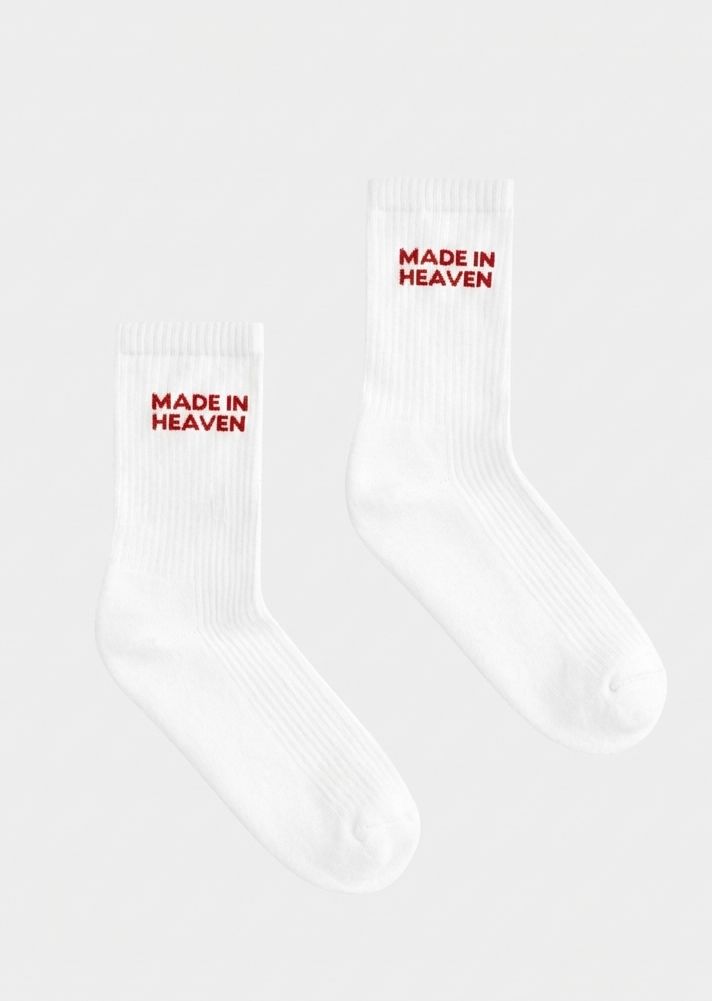 “Made in Heaven” White Socks