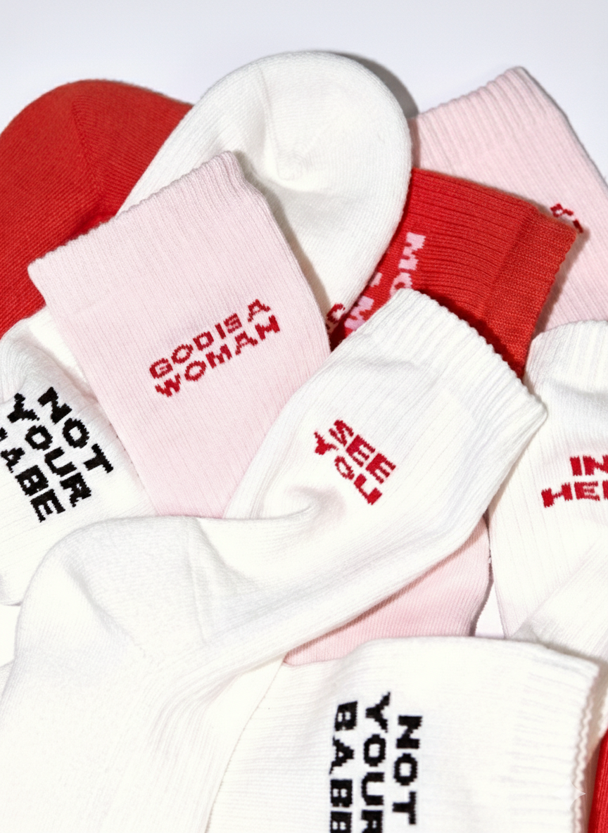 “Made in Heaven” White Socks
