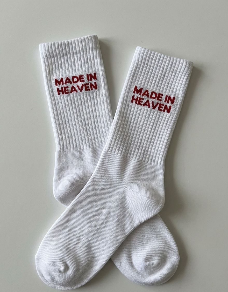 “Made in Heaven” White Socks