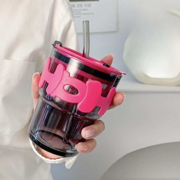 Premium Reusable Sipper Bottle with Silicone Sleeve & Straw – Leakproof Li image 0
