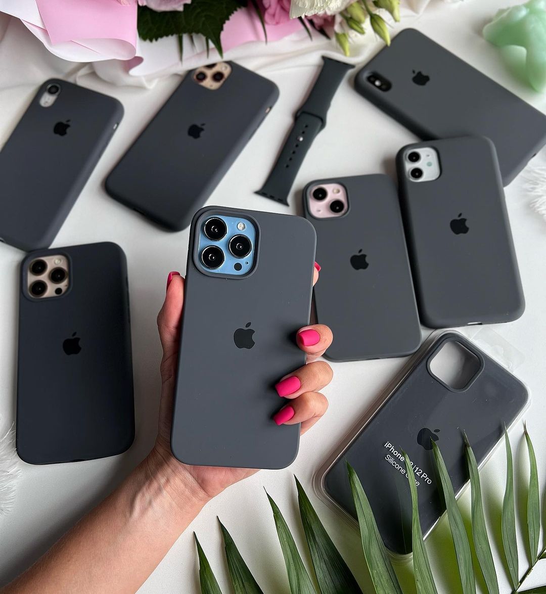 Charcoal Gray Black iPhone Silicone Case – Premium Silicone | Criminally Good™