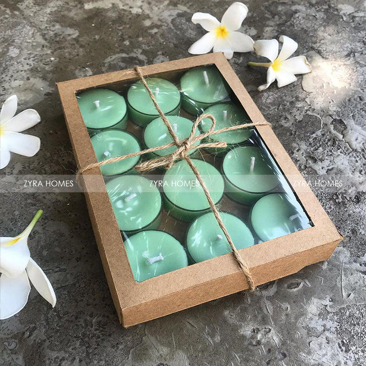 Pack of 12 Tealight Candles | Versatile & Ambient Lighting image 1