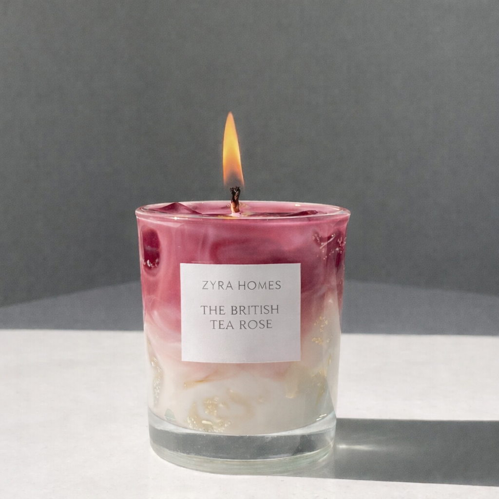 Minimal Latte-Style Decorative Soy & Gel Wax Candle