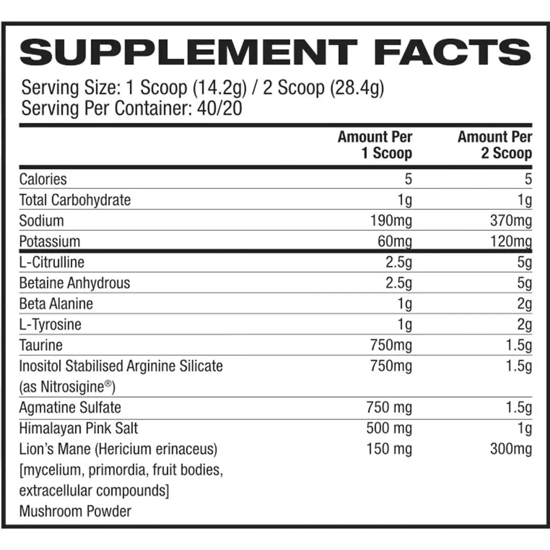 CBUM RAW Nutrition Juicy Pumps – Non-Stim Pre-Workout