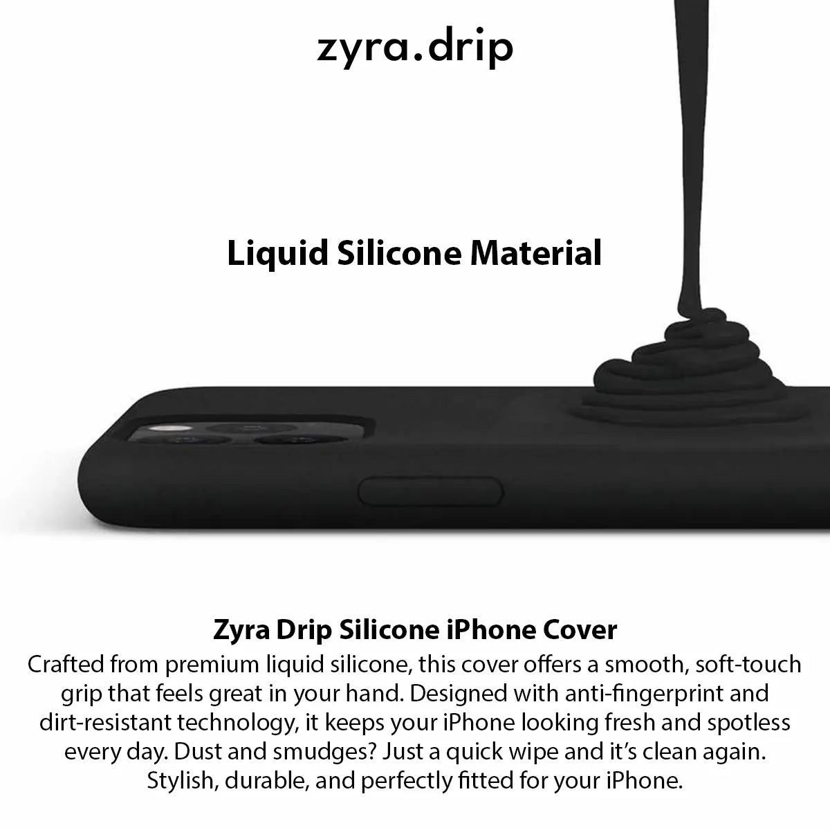 Black Currant iPhone Silicone Case – Premium Soft Touch Cover | Criminally Good™