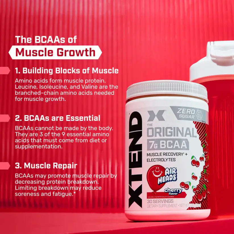 Cellucor XTEND BCAA Powder – Authentic, Zero-Sugar Muscle Recovery (7 g BCAAs + Electrolytes)