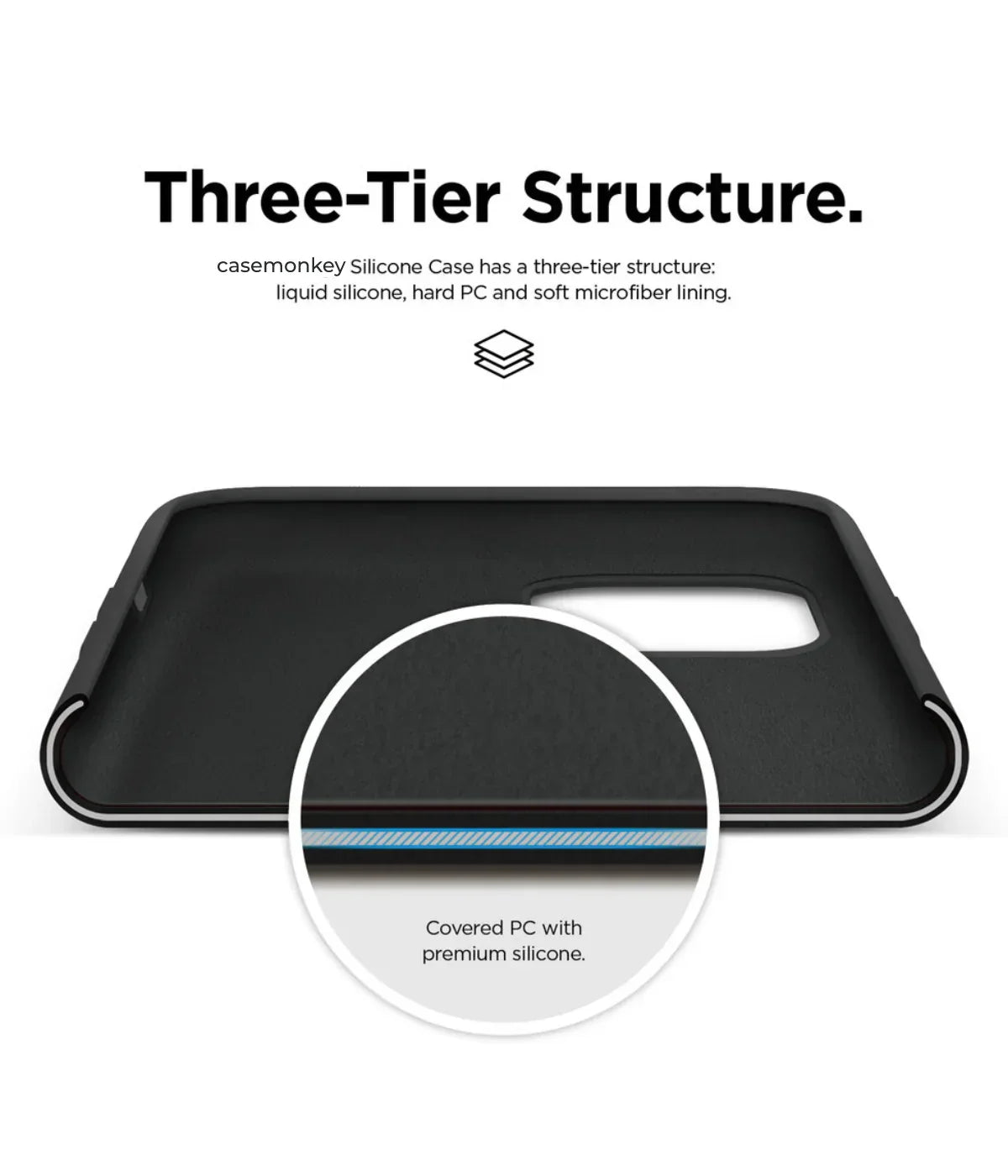 Black iPhone Silicone Case – Premium Soft Touch Cover | Criminally Good™