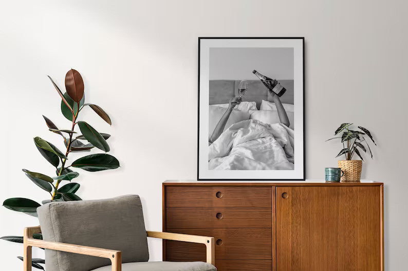 Woman Drinking Poster | Wall Art