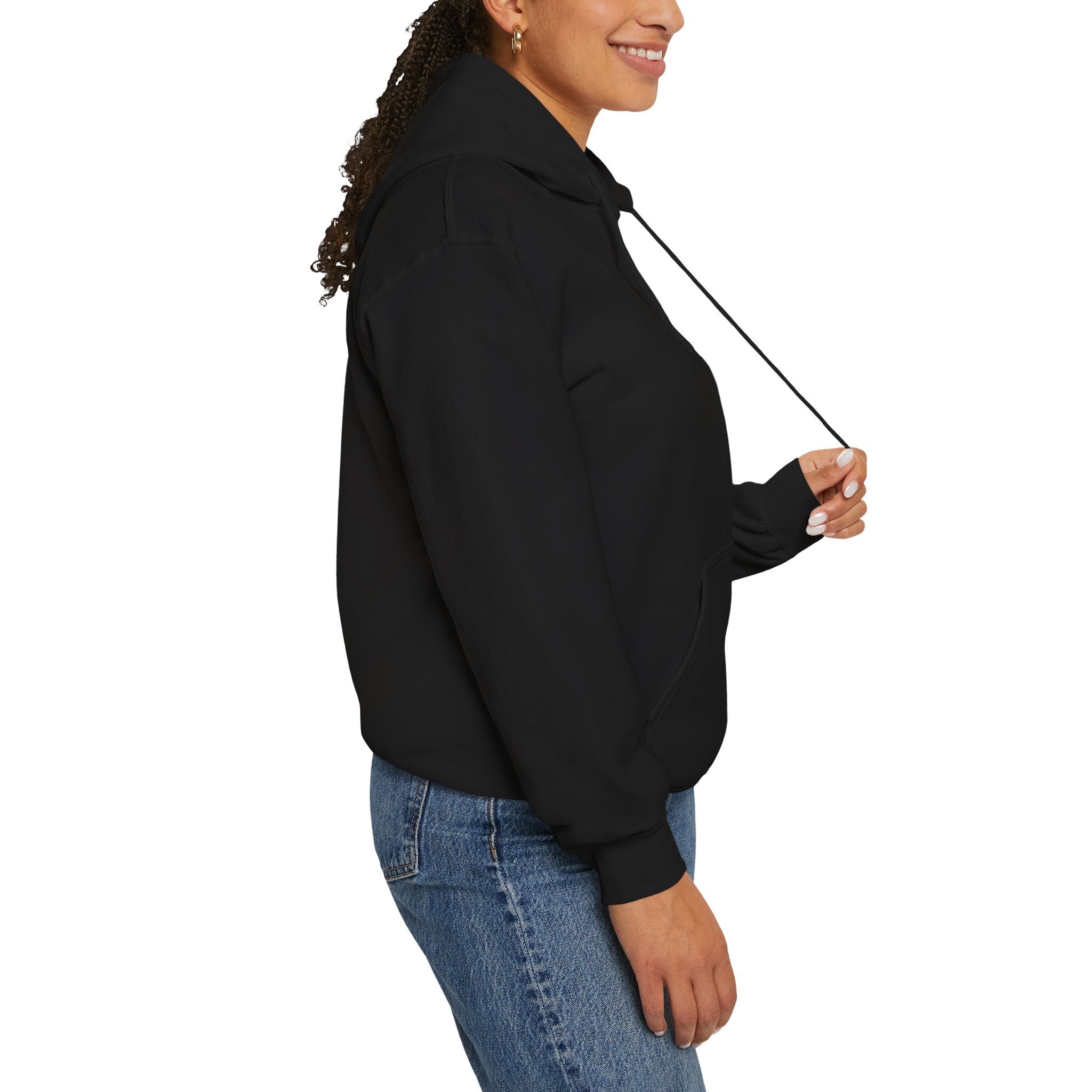 Unisex Black Oversized Hoodie