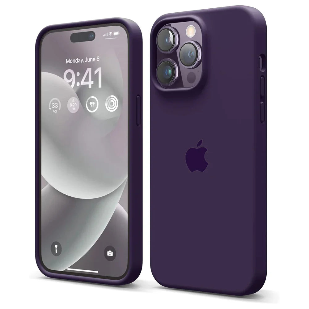 Dark Purple iPhone Silicone Case – Slim Soft Touch Cover | Criminally Good™