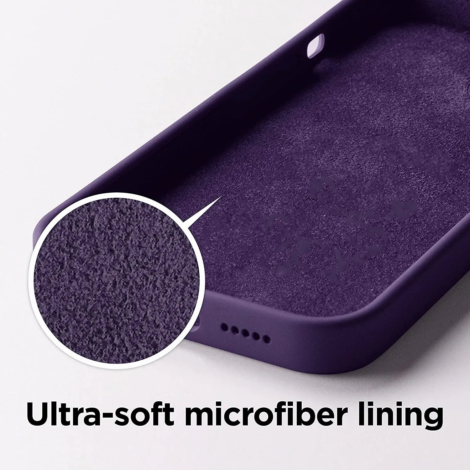 Dark Purple iPhone Silicone Case – Slim Soft Touch Cover | Criminally Good™