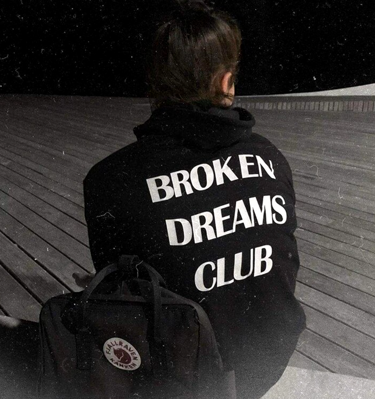 Broken Dreams Club Black Oversized Hoodie for Men & Women | Premium Cotton Streetwear Sweatshirt