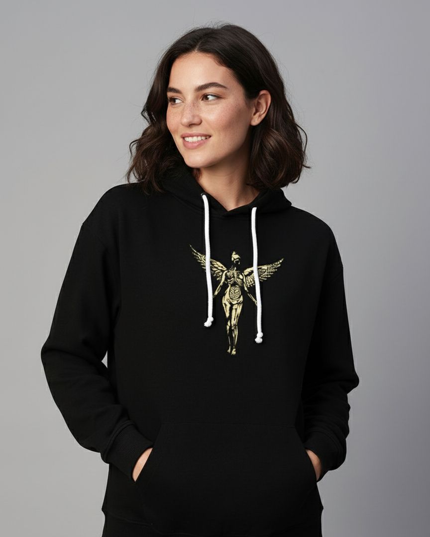Nirvana Oversized Hoodie for Women | Premium Cotton Drop Shoulder Hoodie | Criminally Good